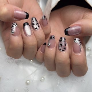 #フラッシュネイル #春ネイル#京都ネイルサロン #京都伏見ネイル #丹波橋ネイルサロン #伏見桃山ネイルサロン #ヒョウ柄ネイル#マグネットネイル #春 #冬 #オールシーズン #ハンド #アニマル柄 #ミディアム #スクエア #ピンク #ジェルネイル #お客様 #miiii #ネイルブック