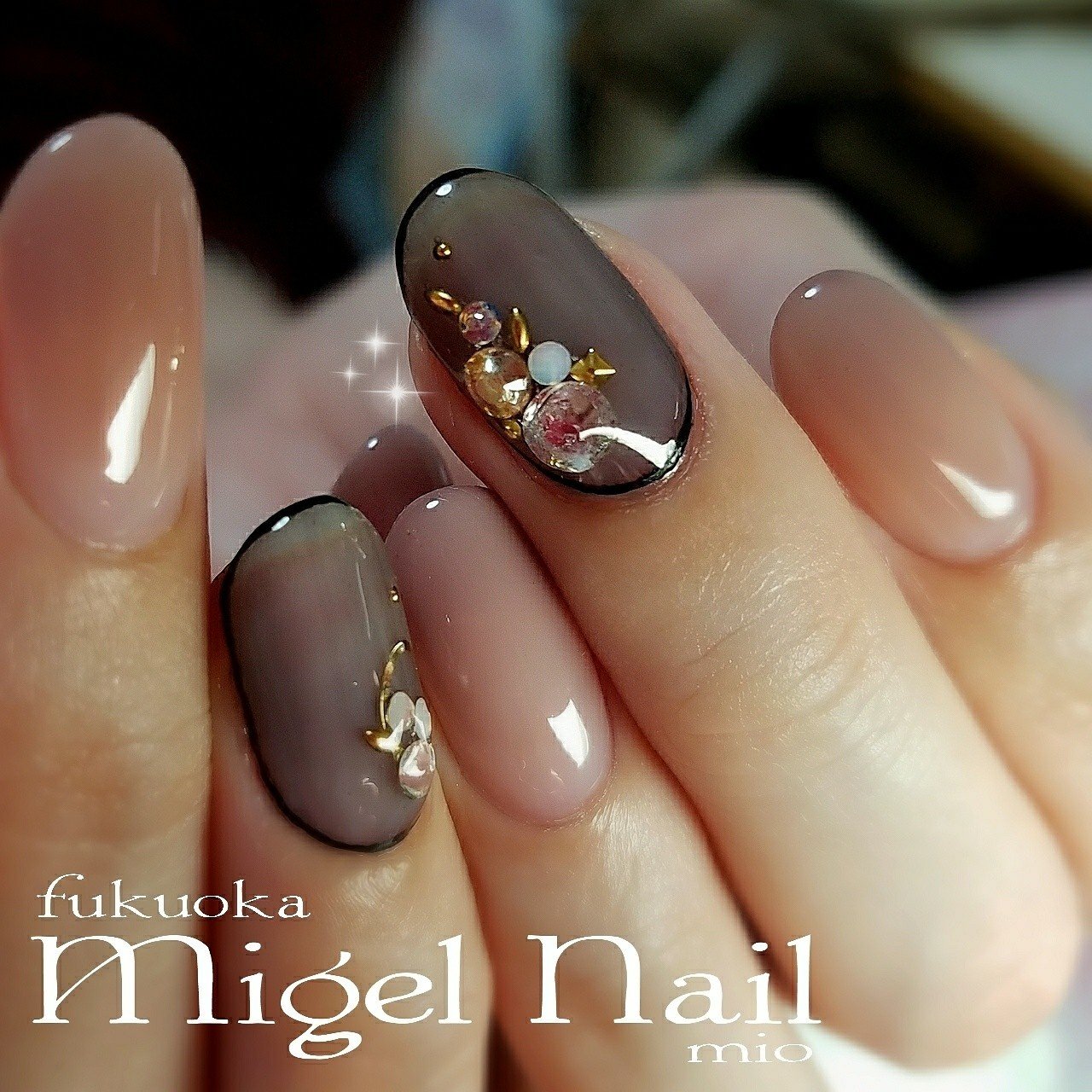 冬 クリスマス オフィス パーティー ハンド Migel Nailのネイルデザイン No ネイルブック