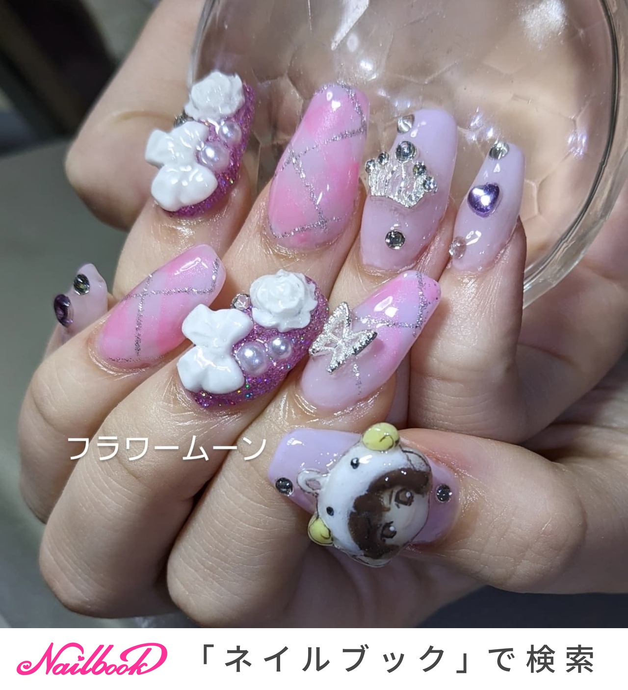 パープル(紫)/＃薔薇のネイルデザイン｜ネイルブック