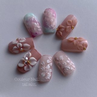 3dフラワーのネイルデザイン｜ネイルブック
