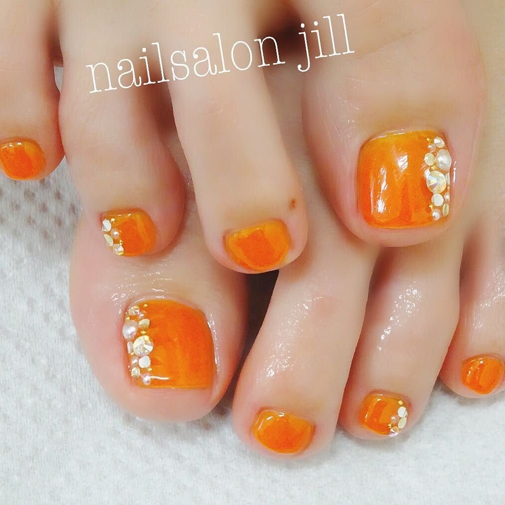 秋 冬 クリスマス パーティー フット Nailsalonjill ネイリスト遠藤のネイルデザイン No ネイルブック