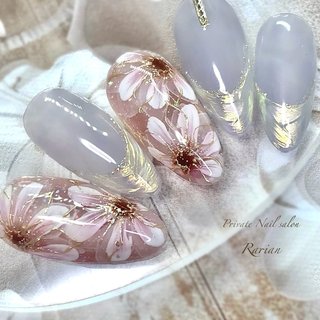 ｈａｎａ❁⃘ ｆｌｏｗｅｒ　ネイルチップ　オーダー　クリスマス　個性派 hana❁⃘ flower ネイルチップ オーダー クリスマス