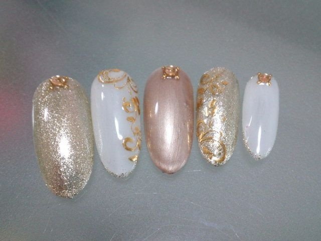 冬 クリスマス ハンド アンティーク レース Naturagratiaのネイルデザイン No ネイルブック