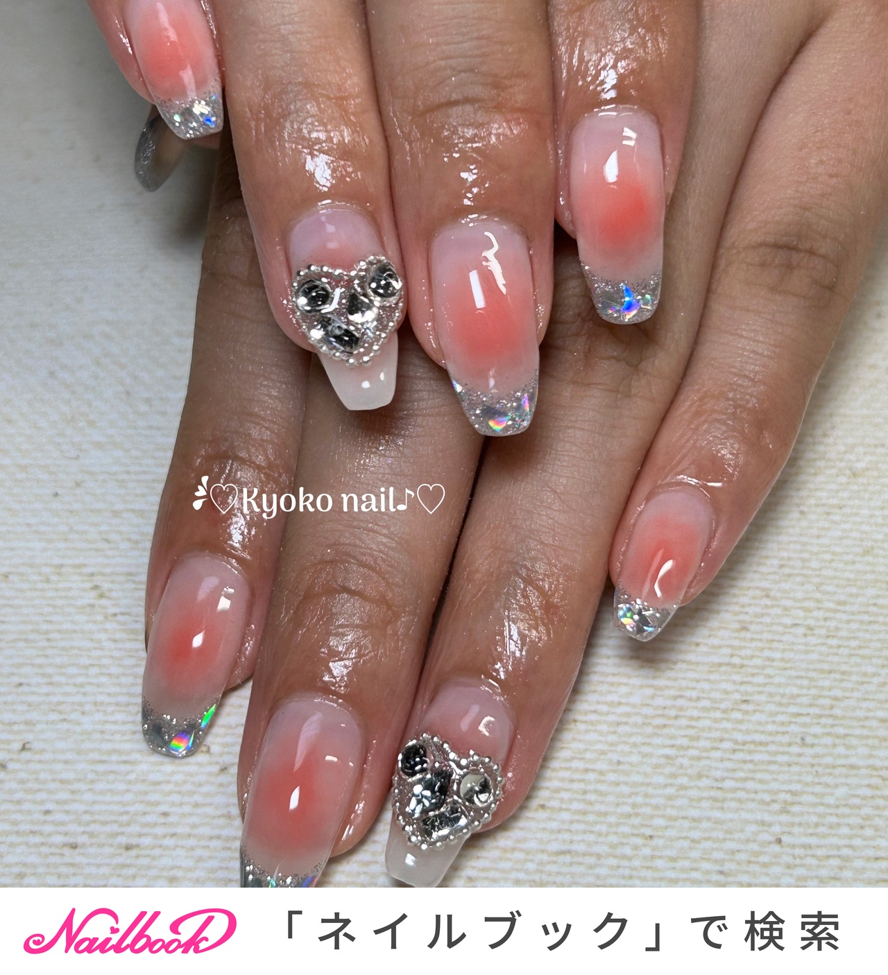 ネイルチップ ドットネイル マグネット チークネイル 蝶々 ハート  