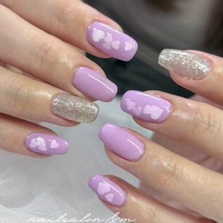 #nailsalonandm #京都ネイル #京都ネイルサロン #ネイルサロン京都 #京都市ネイルサロン #西京区ネイルサロン #桂ネイルサロン #京都ネイリスト #ネイリスト #nailist #ハートホログラム #パステルカラーネイル #春 #夏 #デート #女子会 #ハンド #ラメ #ハート #キラキラ #ミディアム #スクエア #パープル #シルバー #パステル #ジェルネイル #MiKi🥀 #ネイルブック
