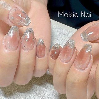 ネイル ネイルチップオーダー フレンチ マグネット グラデーション