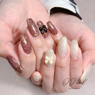 ニュアンスネイル冬ブライダル成人式大人シェルミラーマグネット磁石