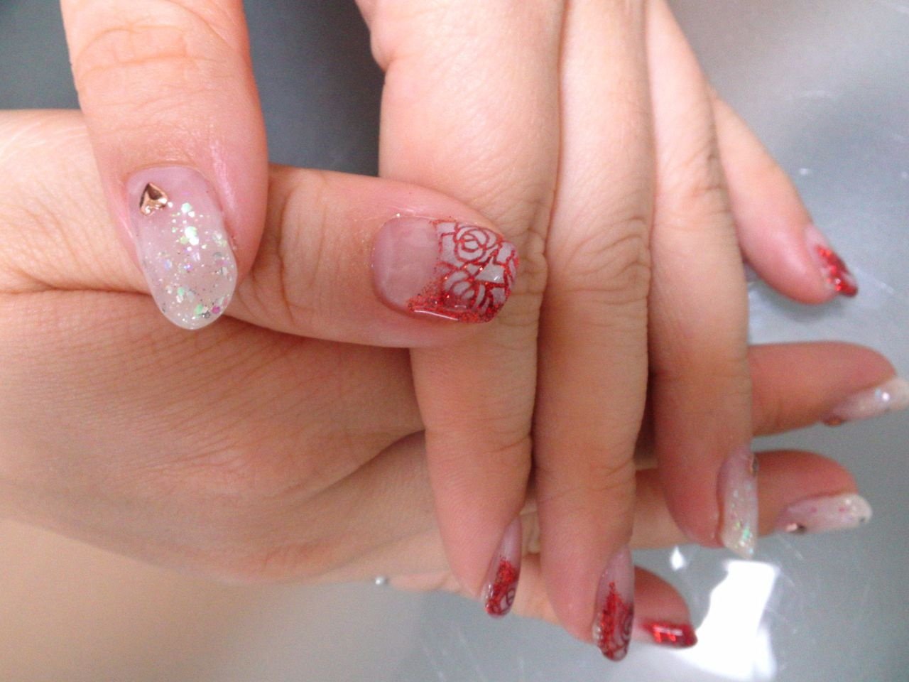 冬 クリスマス 女子会 ハンド フレンチ Naturagratiaのネイルデザイン No ネイルブック