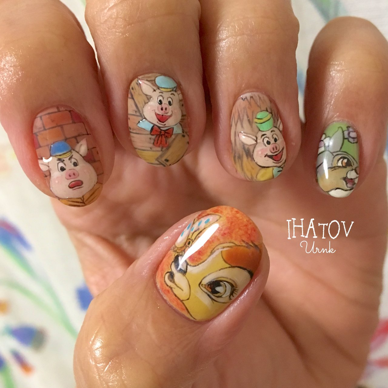 秋 オールシーズン 旅行 ハンド アニマル柄 Ihatov Nailarts のネイルデザイン No ネイルブック