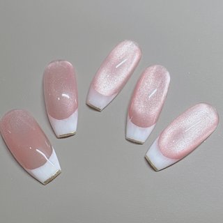 フレンチネイル(フレンチ)/#ちゅるんネイルのネイルデザイン｜ネイルブック