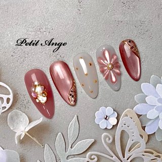 ニュアンスネイル　マグネットネイル　ネイルチップ　オーダー ネイル ネイルチップオーダー ニュアンス マグネット シェル チェーン 推し