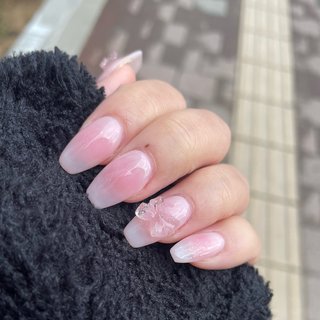  #手が綺麗に見えるネイル #春 #デート #女子会 #ハンド #チーク #ミディアム #スクエア #ピンク #スカルプチュア #__loo6 #ネイルブック