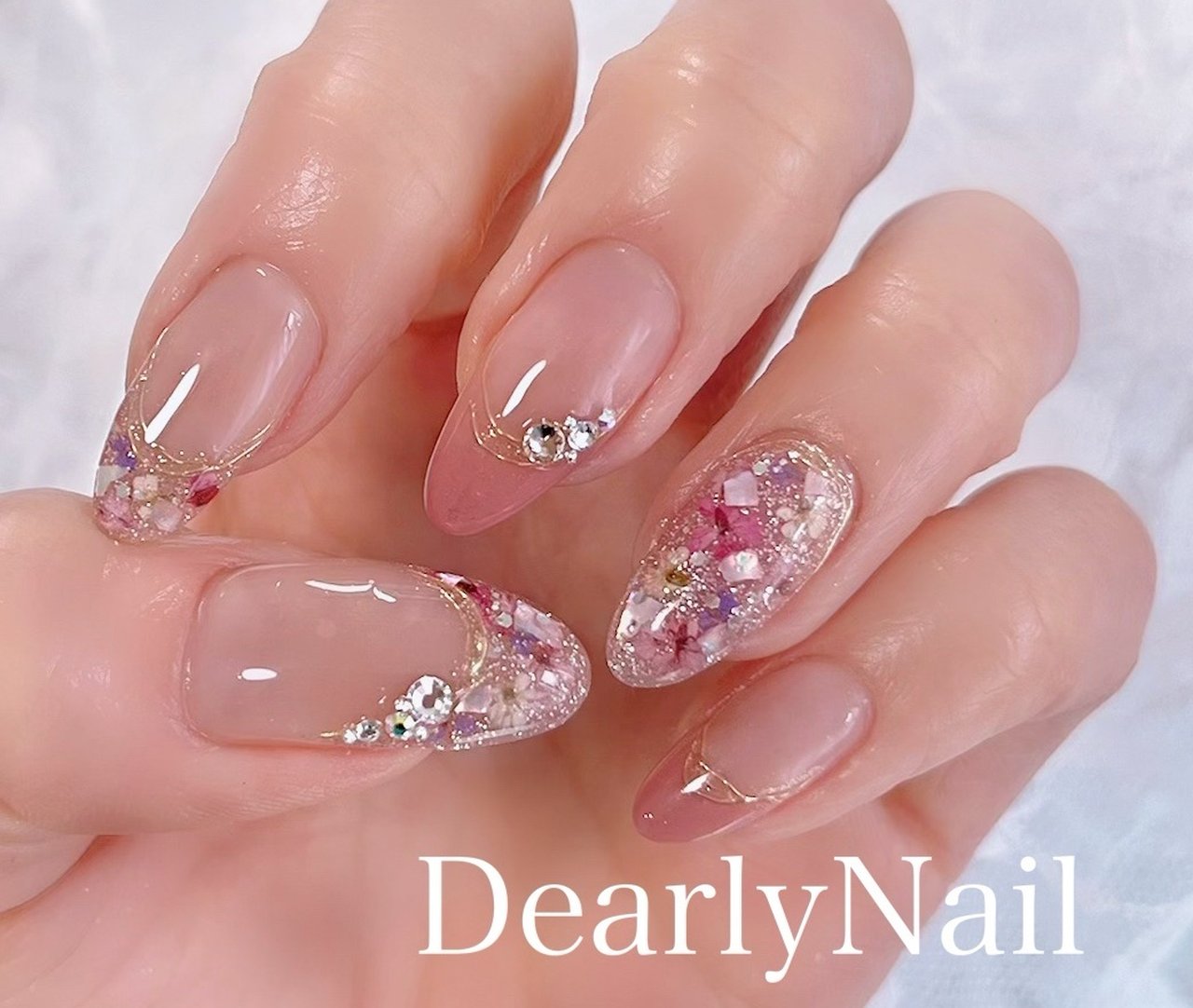 春/夏/オールシーズン/入学式/ハンド - DearlyNailのネイルデザイン[No