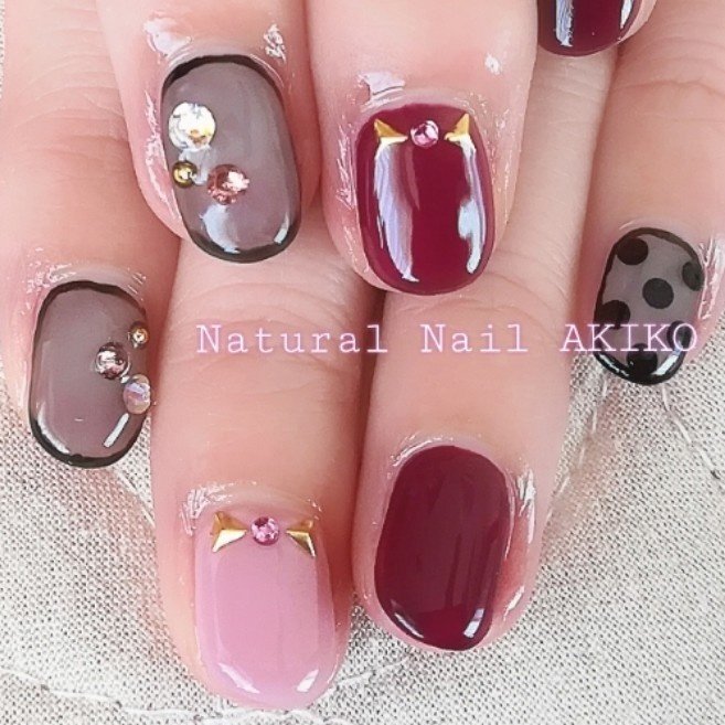 秋 冬 ハンド ホログラム シースルー Nail Akikoのネイルデザイン No ネイルブック