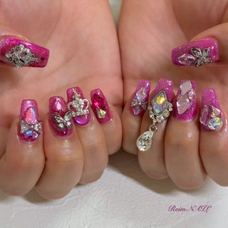 人気順｜キラキラネイル(キラキラ)/#クラウンパーツのネイル