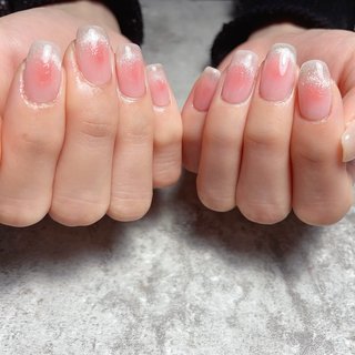 #チークマグネットフレンチネイル#春ネイル#豊橋ネイルサロン#豊川ネイルサロン#可愛いネイル#蒲郡市ネイルサロン#田原ネイルサロン #春 #オールシーズン #卒業式 #入学式 #チーク #ミディアム #スクエア #ピンク #ジェルネイル #愛さん #ネイルブック