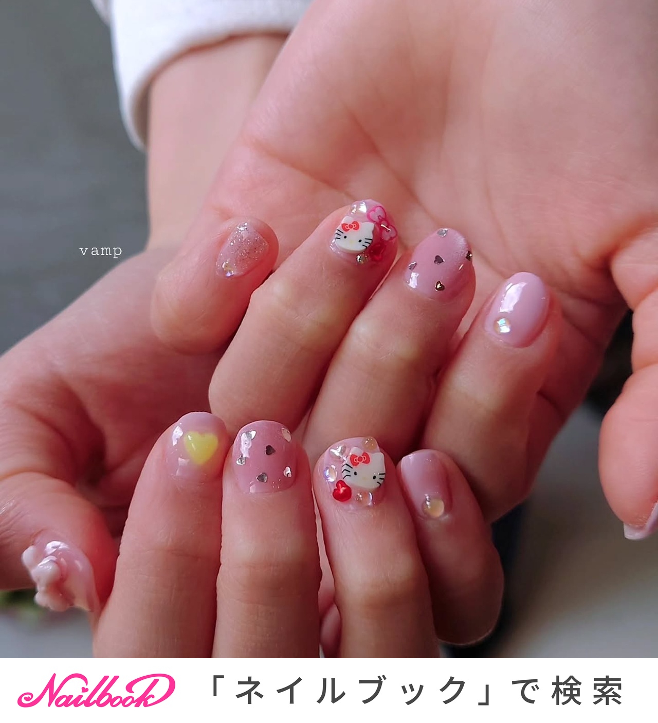 キティ ハート柄キャラクターグッズ エンジェル 天使 ナース 爪切り ネイル 1280_lc
