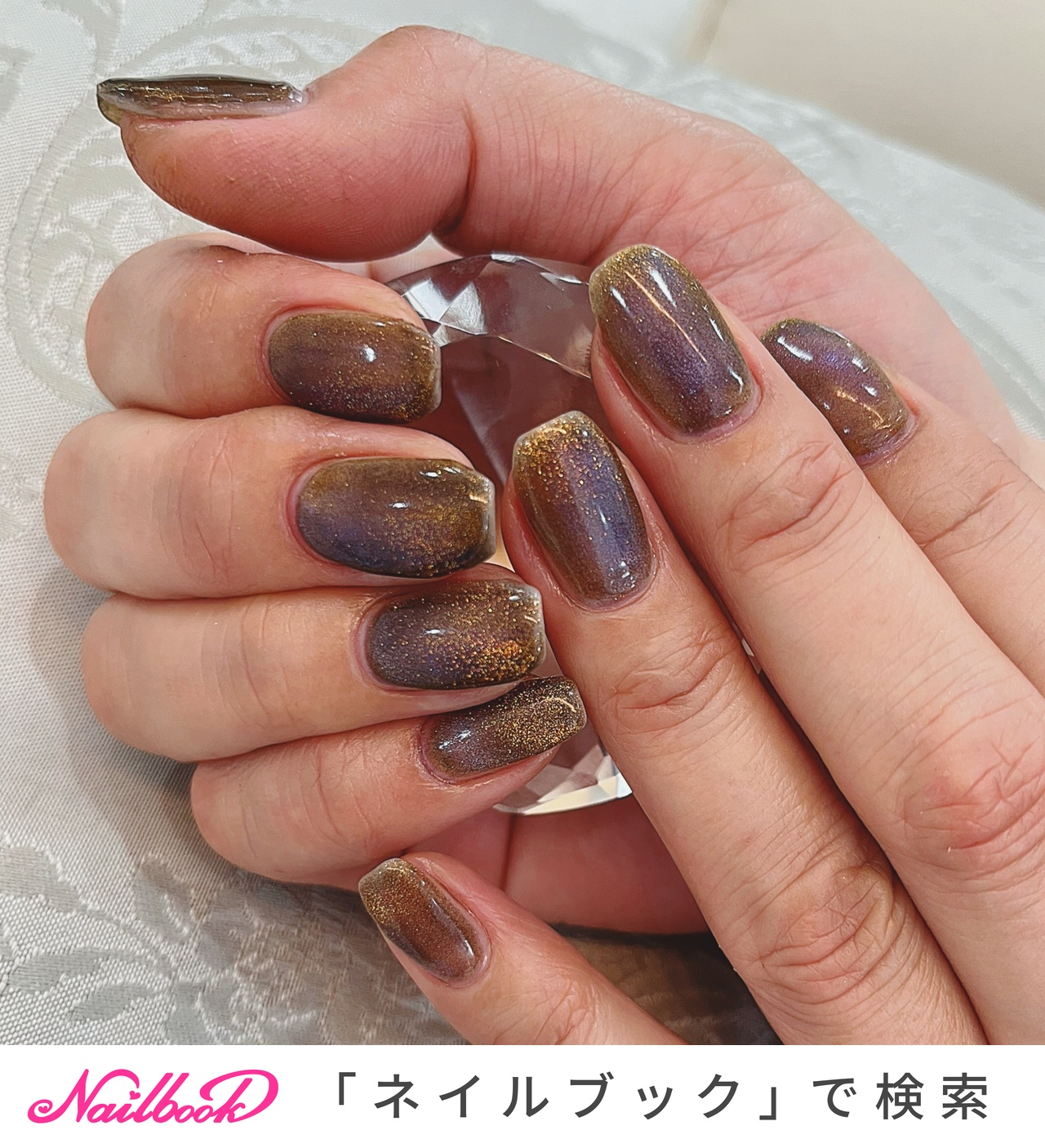 オレンジ/イエロー/マグネットネイルのネイルデザイン｜ネイルブック