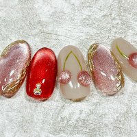 さくらんぼネイル