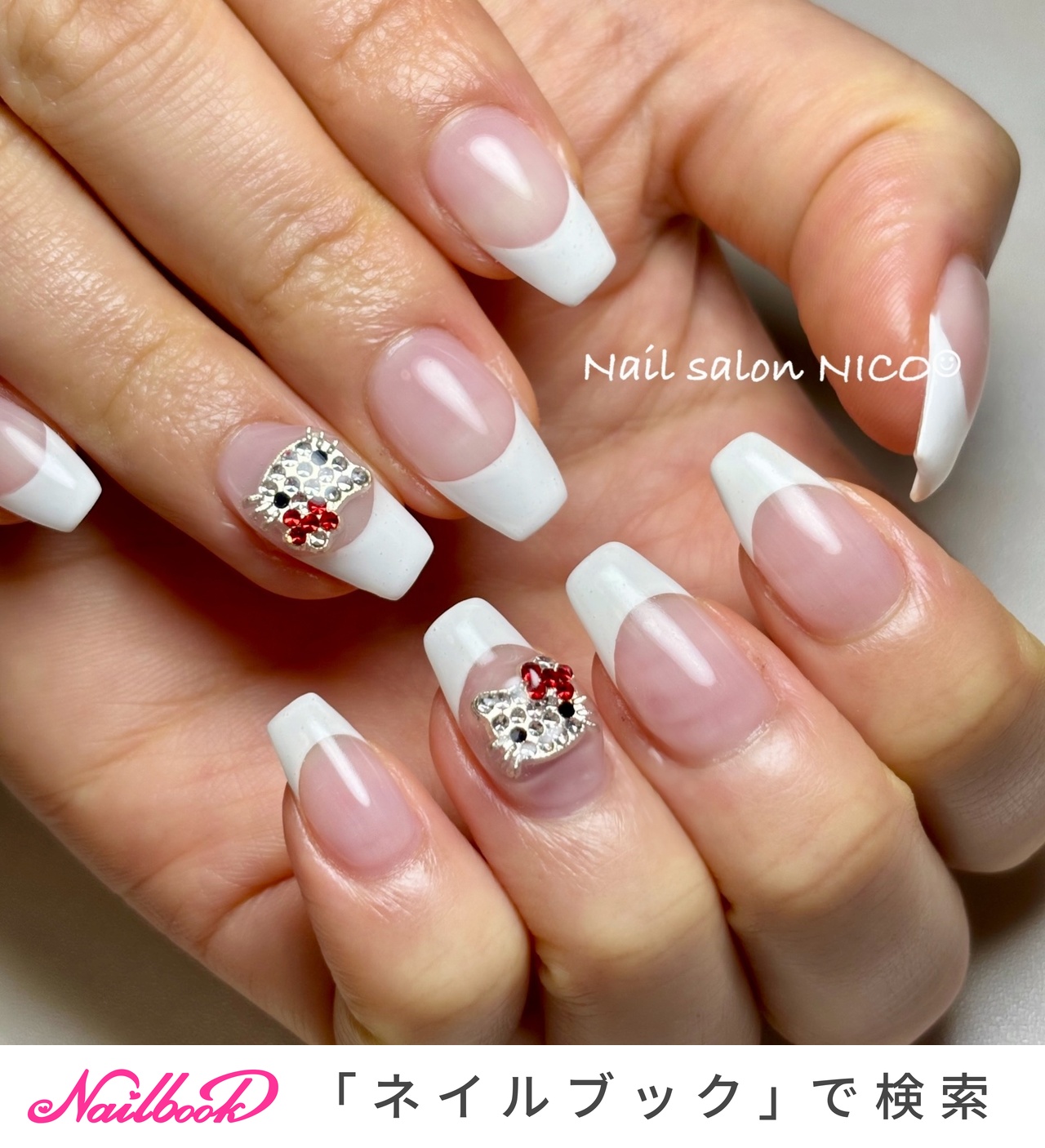 おすすめ順｜#白フレンチネイルのネイルデザイン｜ネイルブック