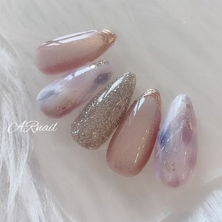 Ryo nail🏹渋谷.ネイル.#ちゅるんネイル#キラキラネイル