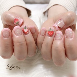 3Dネイルパーツオーダー いちご 動物 スイーツ