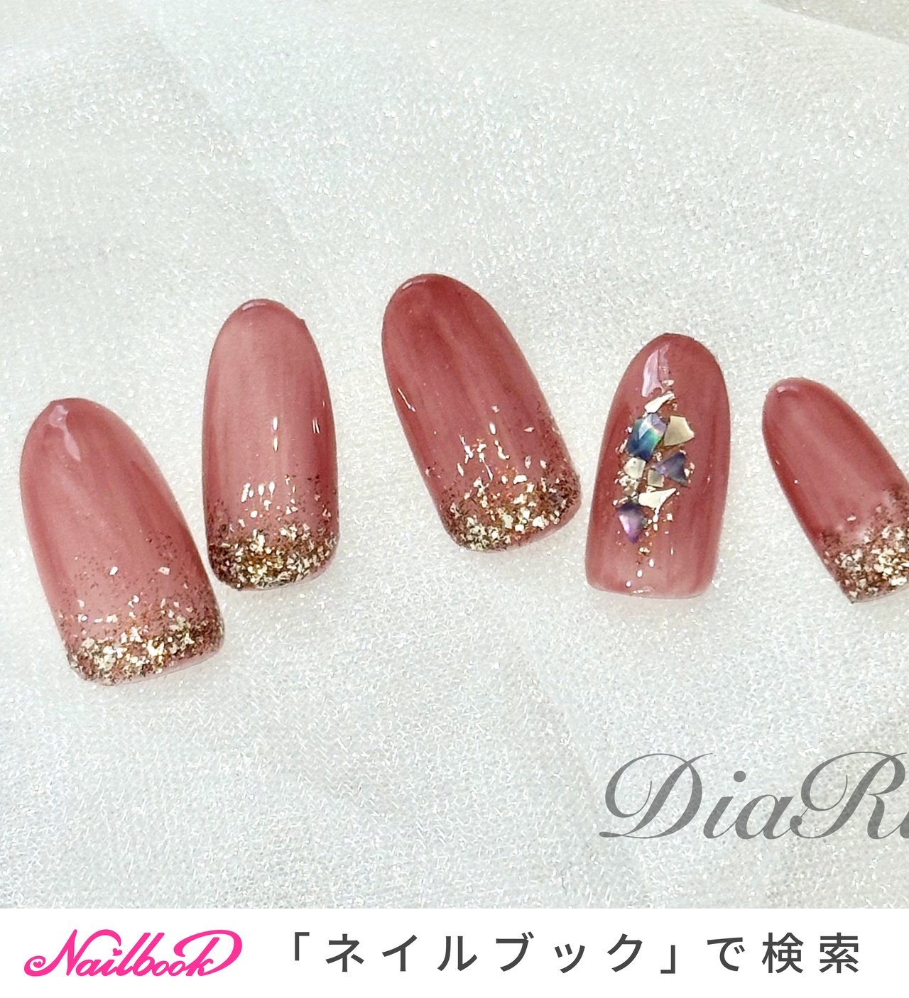 シェル(貝殻)/ワンホンネイルのネイルデザイン｜ネイルブック