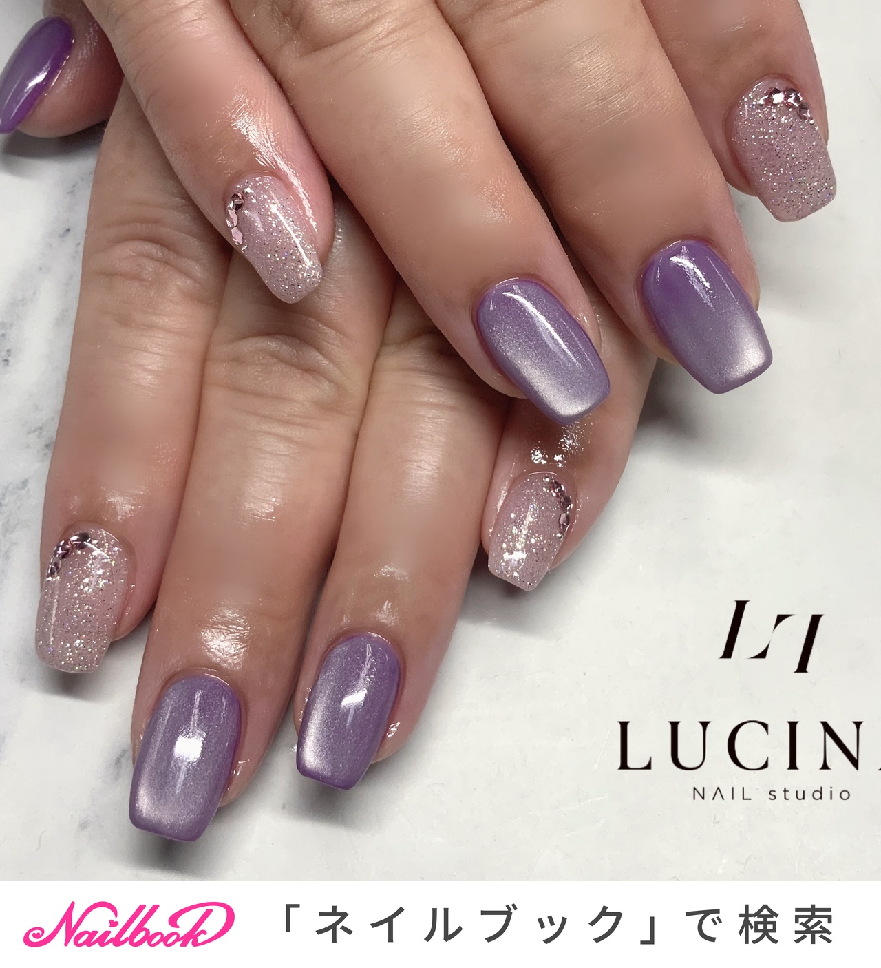 【オーダー】ネイルチップ　ワンホン韓国キラキラリボンピンク透け感ベイビーブーマー オーダー】ネイルチップ ワンホン韓国 キラキラ ベイビーブーマー