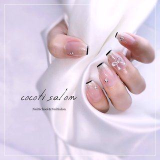 リボン/ワンホンのネイルデザイン｜ネイルブック
