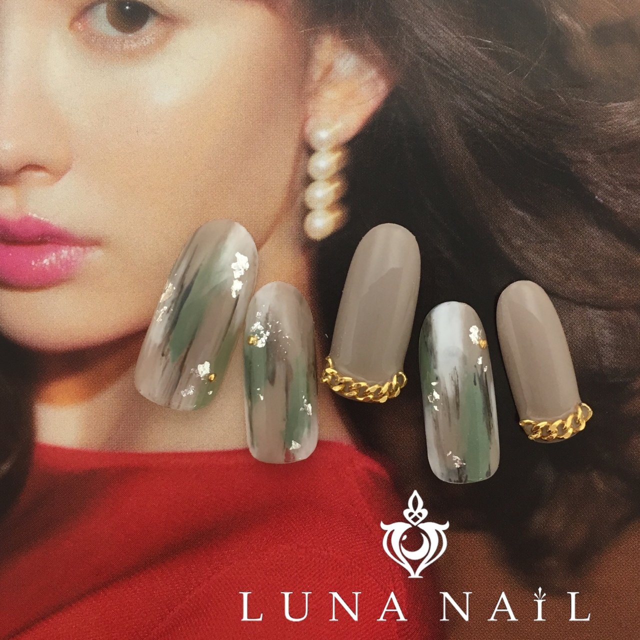 秋 冬 ライブ オフィス ハンド Luna Nail 133162のネイルデザイン No 2629068 ネイルブック