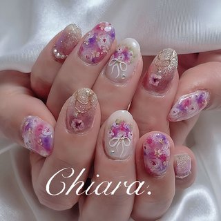 ハート/雪の結晶/キラキラ/レッド/ゴールド - YokoShikata♡ｷｱﾗ