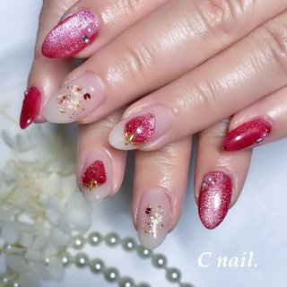 how to】いちご宝石マグネットネイル : akiのセルフネイルblog