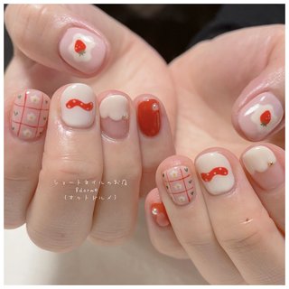 おすすめ順｜#いちご狩りのネイルデザイン｜ネイルブック