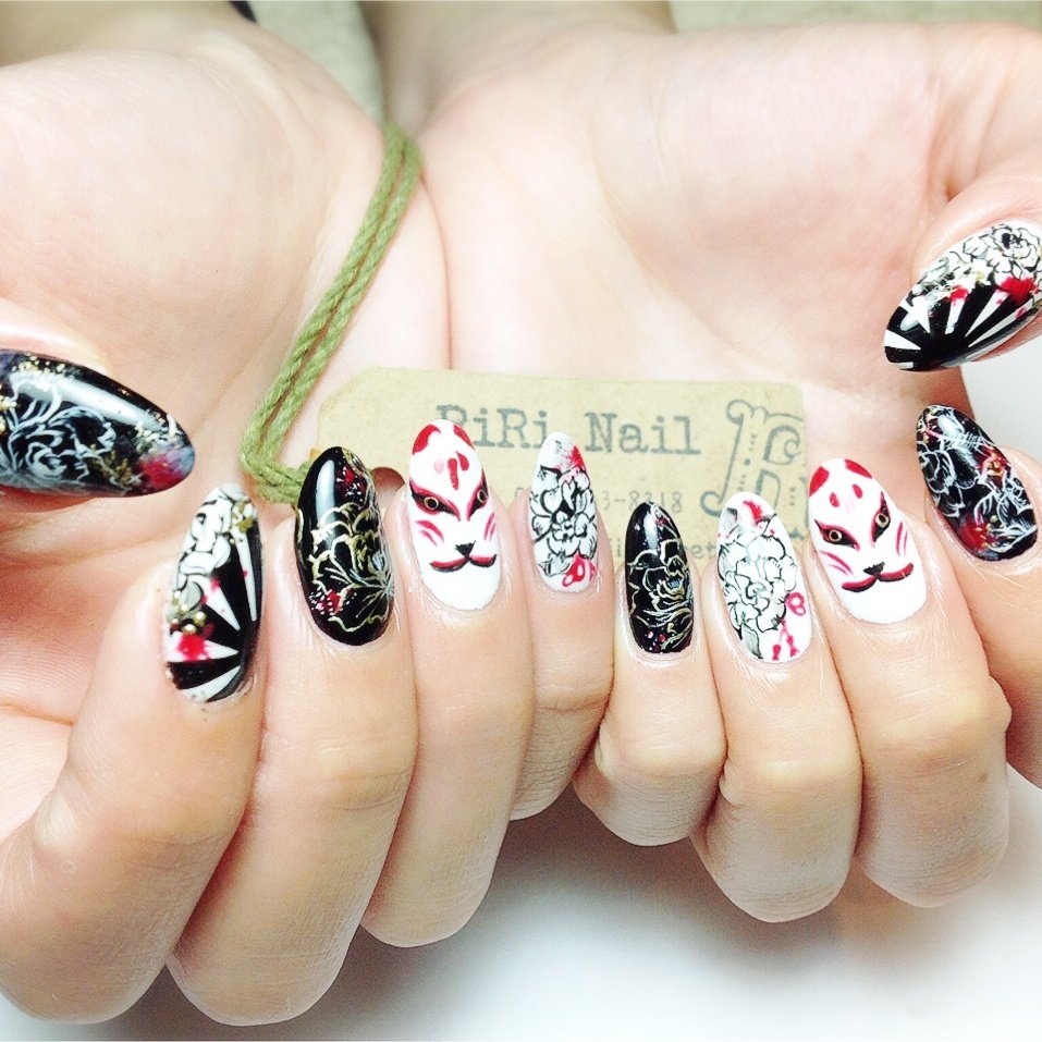 オールシーズン お正月 ハロウィン ハンド 和 Riri Nailのネイルデザイン No ネイルブック