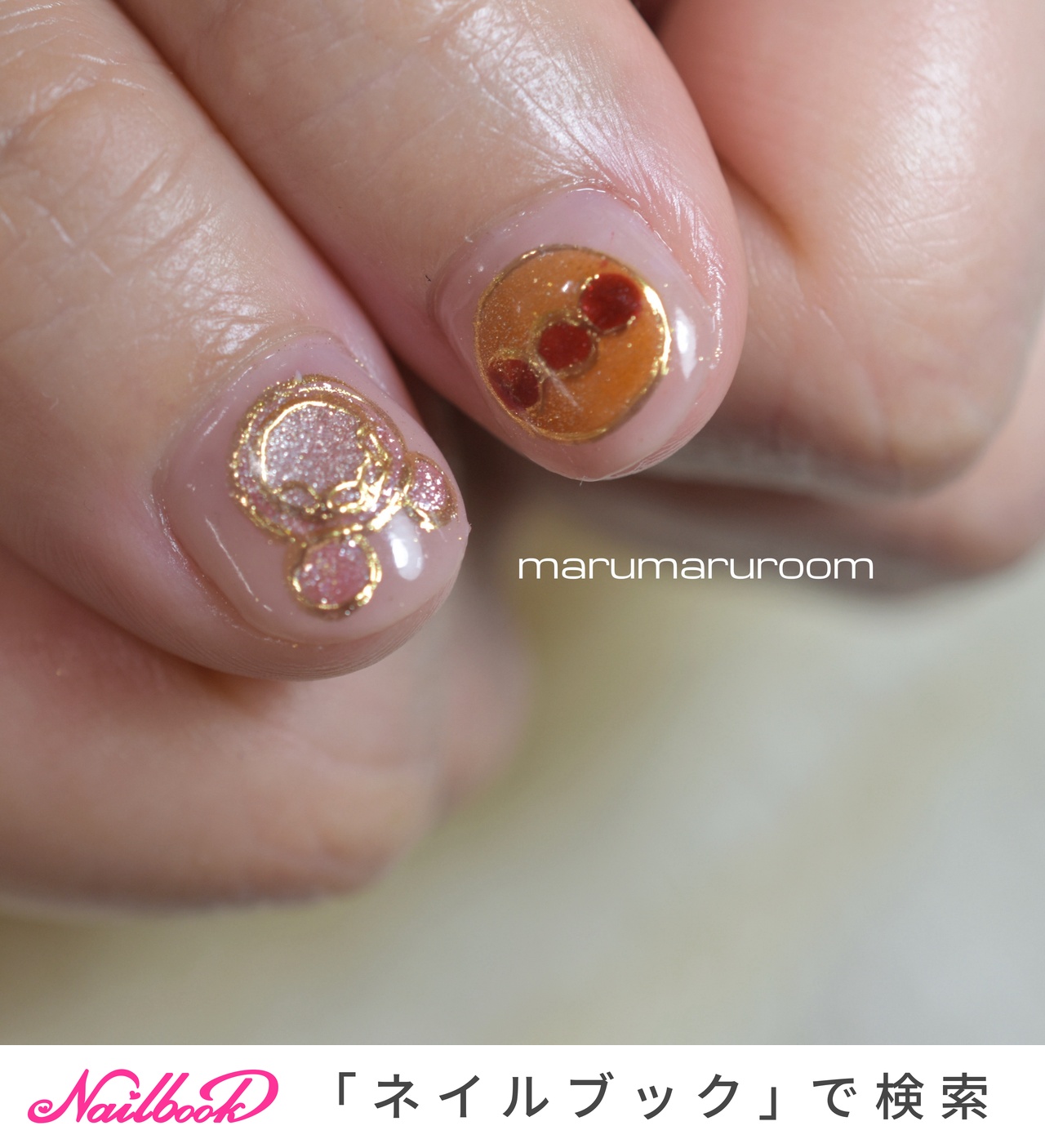 No.35】キラキラ ⟡.· チーク 蝶々 ネイルチップ ワンホン 春