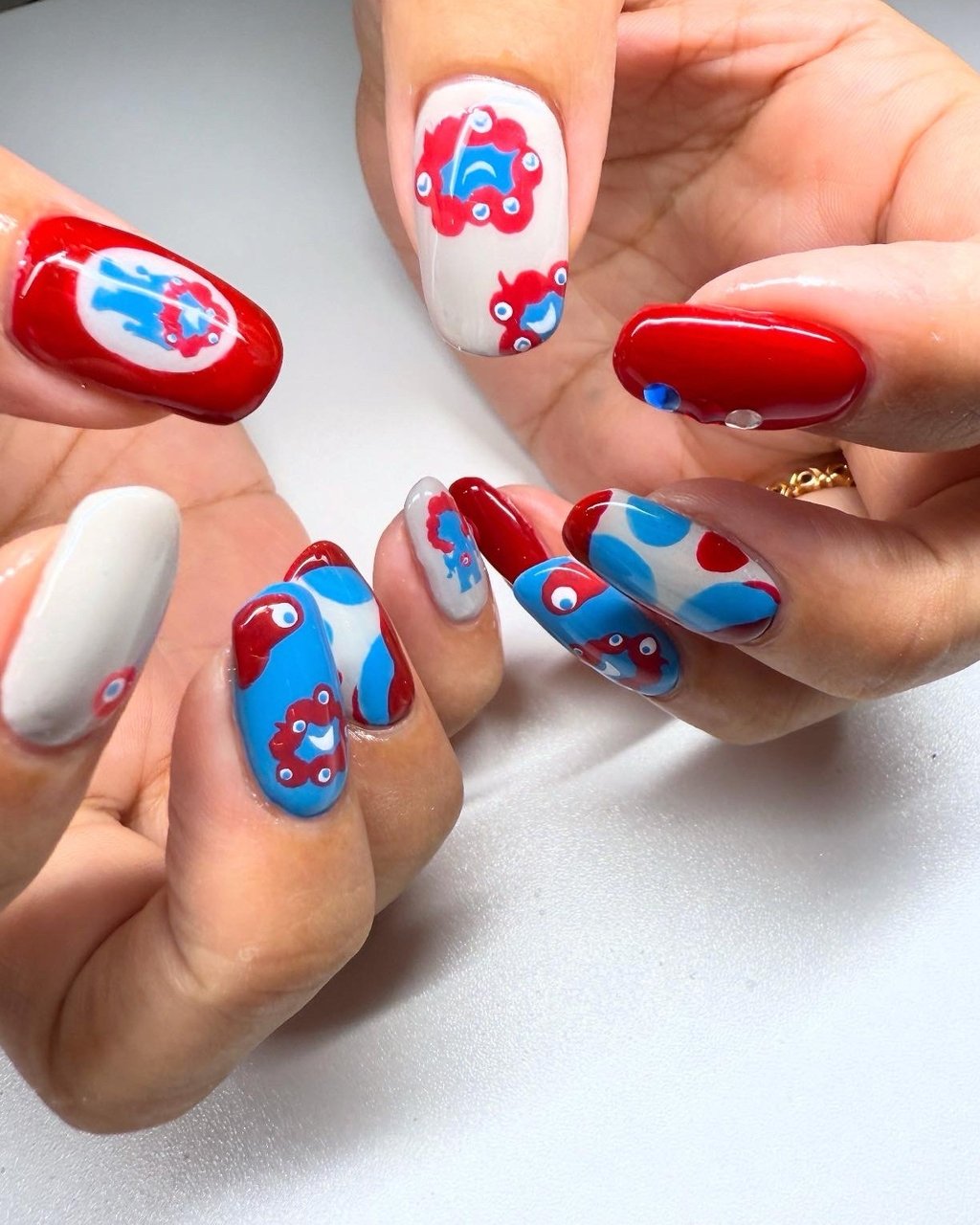 のんちゃゃネイル ジェル90分＋3D】 ・ ・ 先日14年ぶりのソロコンサートを完走した、KAT