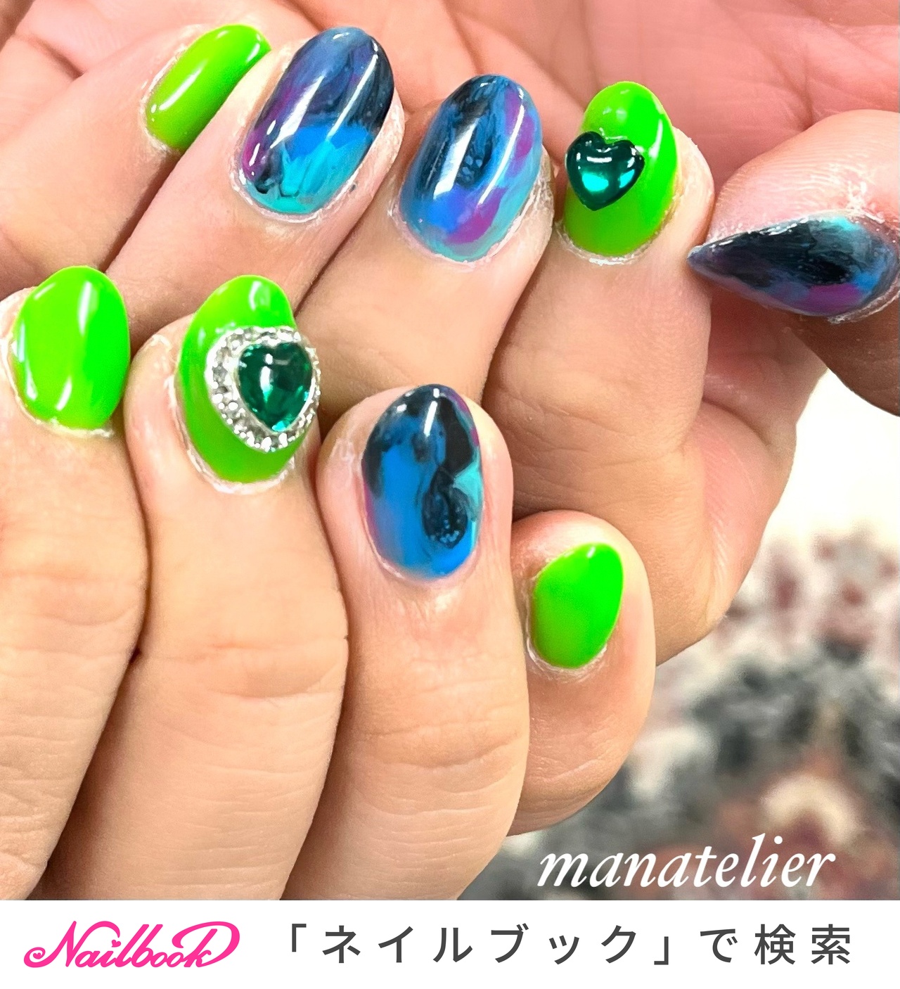 ハンド/ブルー - be Nailのネイルデザイン[No.6309379]｜ネイル