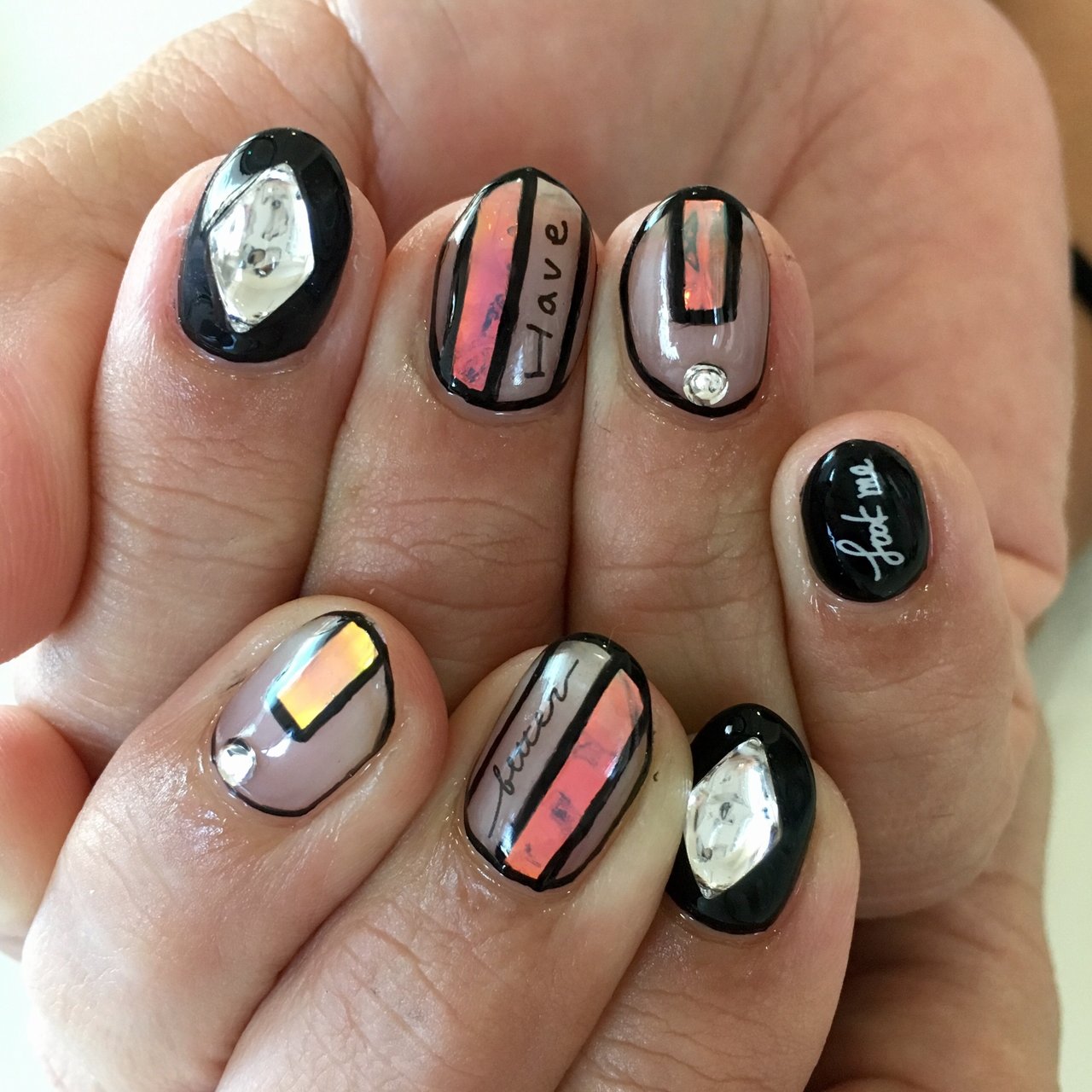 オールシーズン オフィス ハンド シンプル くりぬき Ms Mamikoのネイルデザイン No ネイルブック