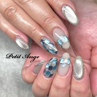 マグネットブロッキングネイルのネイルデザイン｜ネイルブック