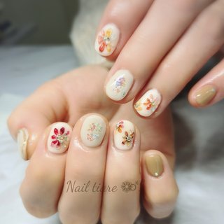 ディズニー ニュアンス マグネットネイル ブライダル フレンチガーリー