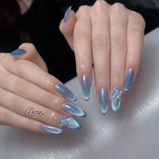 人気順｜ブルー(青)/#キルティングネイルのネイルデザイン(2ページ目