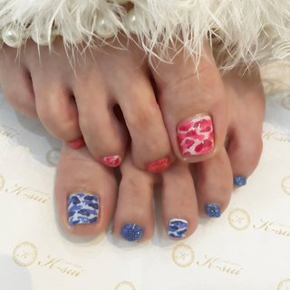 #フット #ジェルネイル #お客様 #ワンカラー #ホログラム #アシンメトリー #キラキラ #カモフラージュ #春 #パーティー #デート #女子会 #フット #ホログラム #ワンカラー #キラキラ #個性派 #ショート #スクエア #ピンク #ブルー #ネイビー #ジェルネイル #お客様 #K_sui #ネイルブック