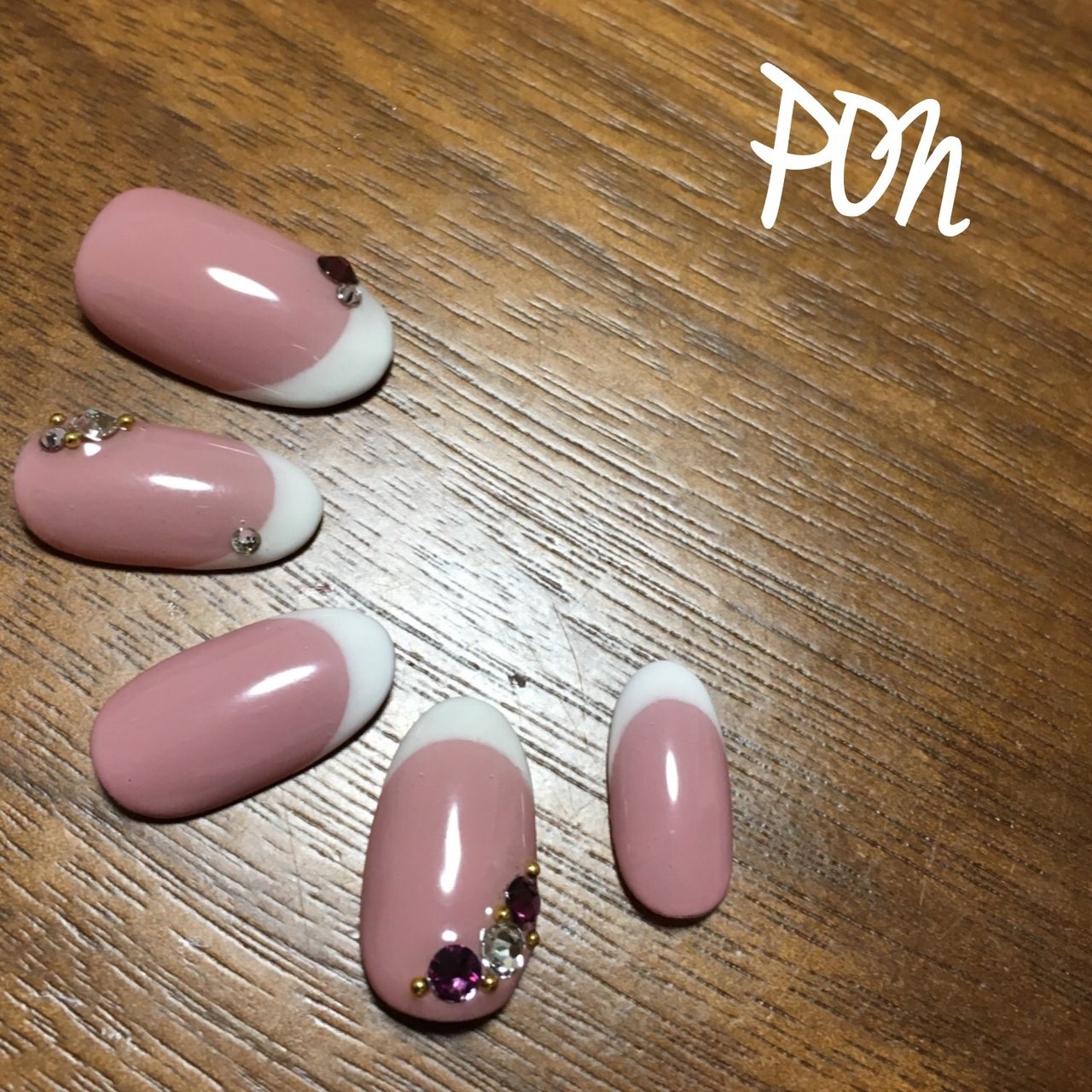 オールシーズン ブライダル シンプル フレンチ ホワイト ぽんちゃんネイルのネイルデザイン No ネイルブック