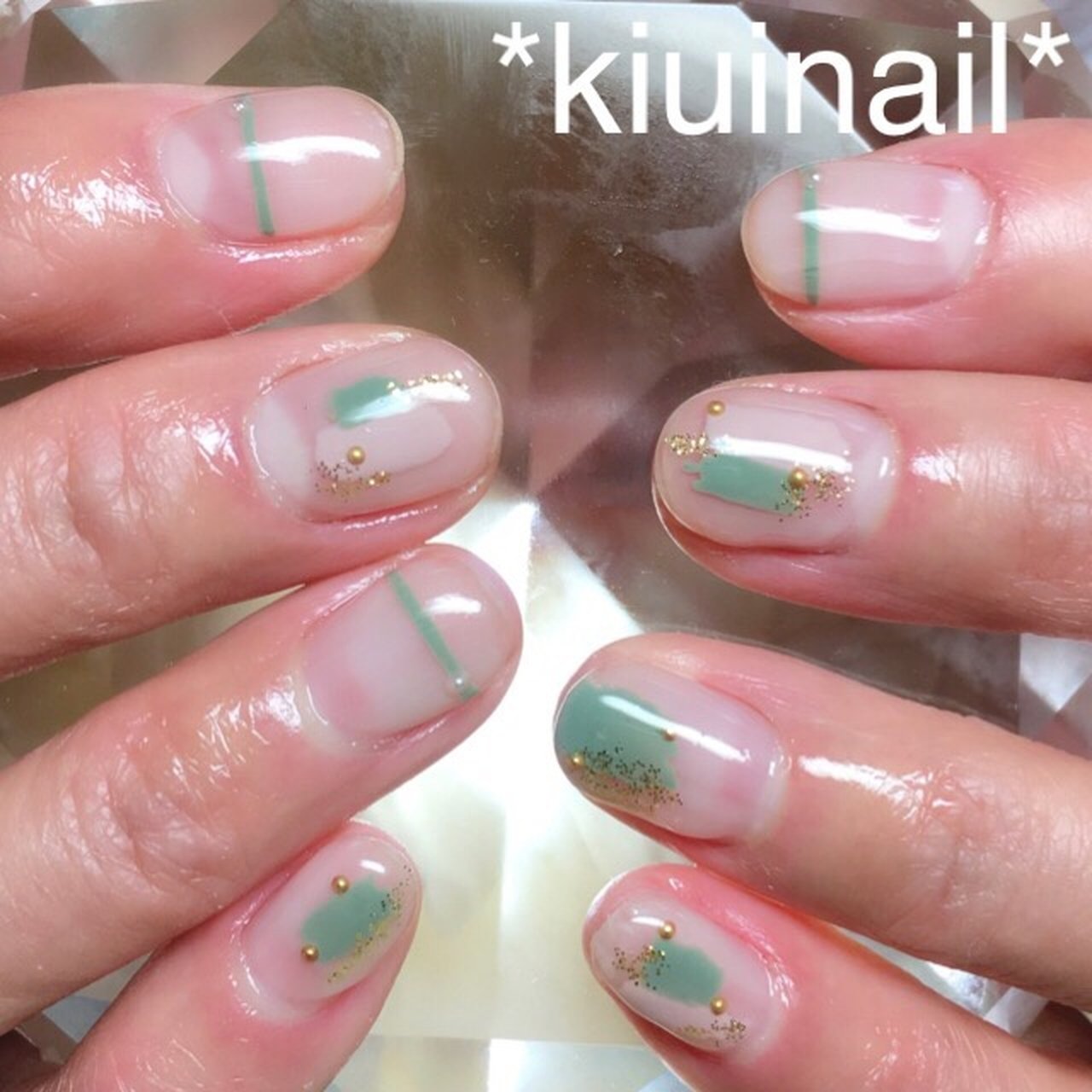 秋 ハンド ニュアンス ショート クリア Kiuinailのネイルデザイン No 263 ネイルブック