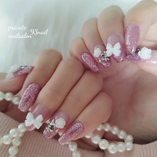 バラパーツネイルのネイルデザイン｜ネイルブック