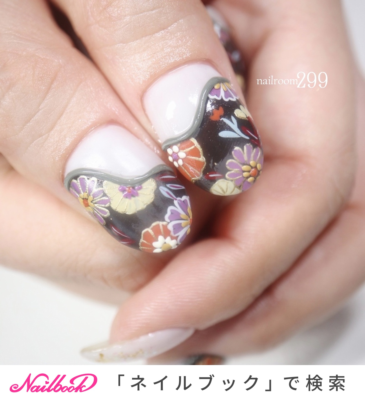 和装ネイルのネイルデザイン|ネイルブック 和装ネイルのネイルデザイン|ネイルブック