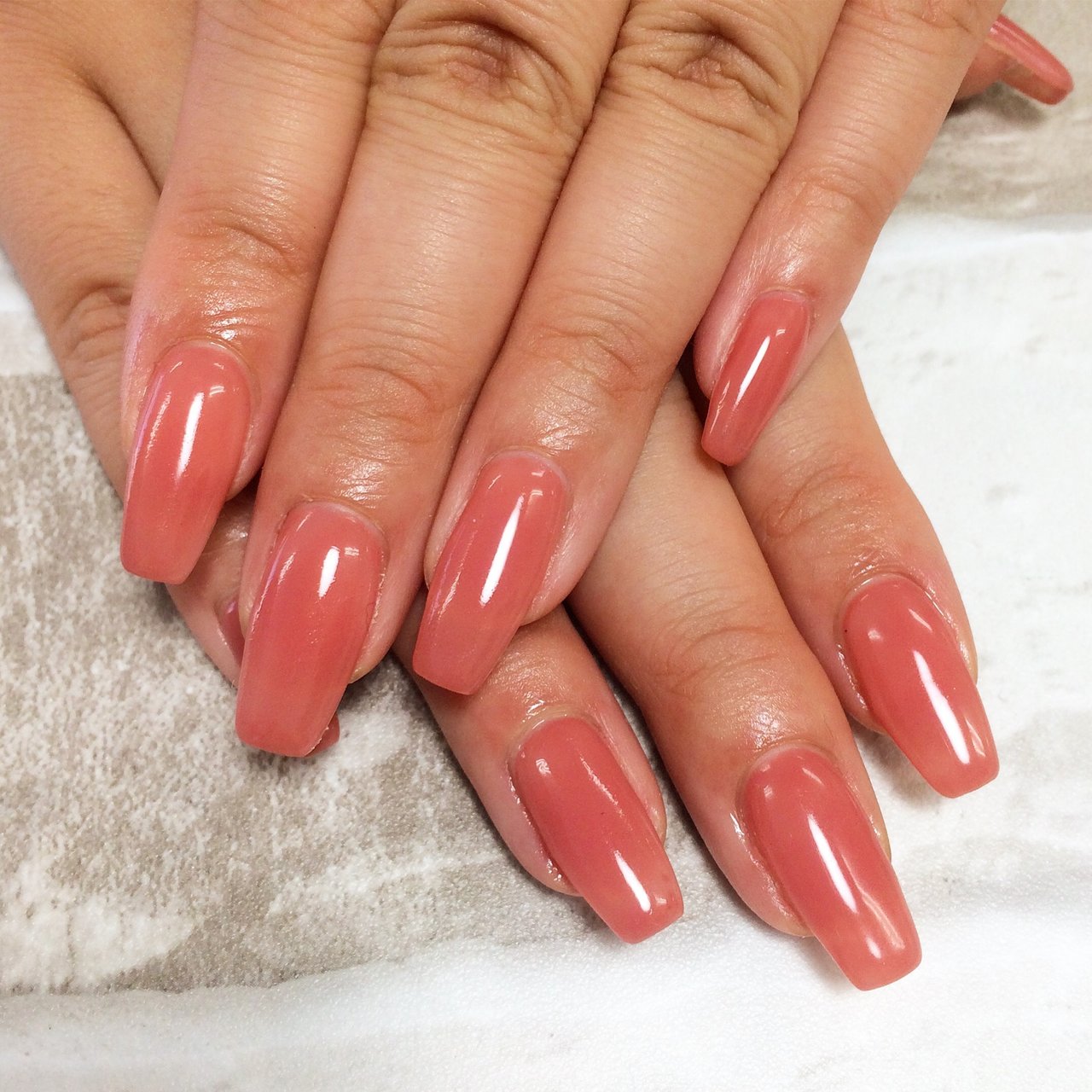 オールシーズン オフィス ハンド ワンカラー ミディアム Aznailのネイルデザイン No ネイルブック