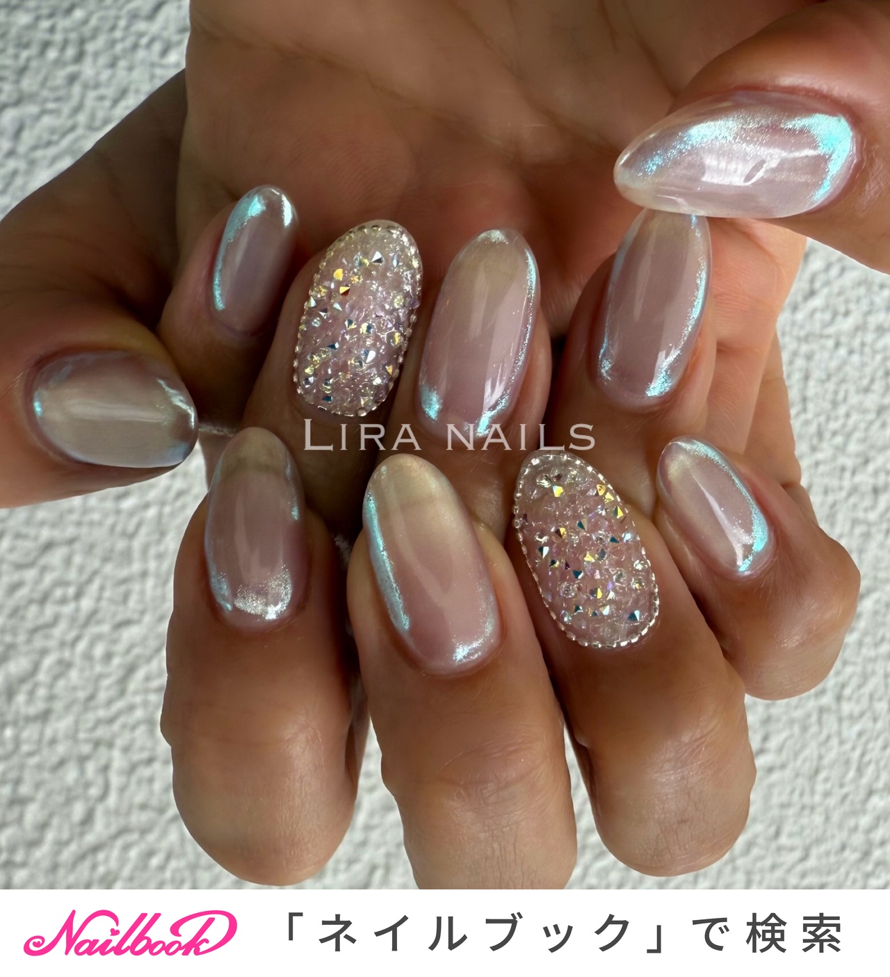 design59】韓国 ホワイトハートピクシーネイル ネイルチップ
