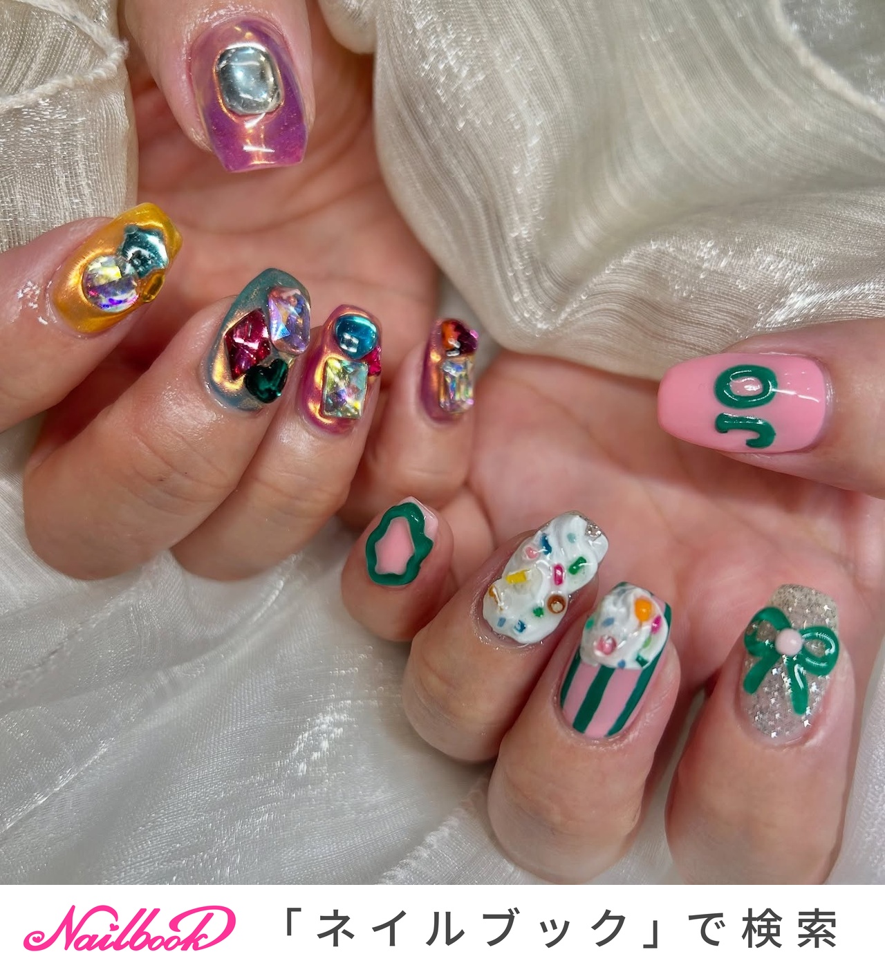 春/夏/ニュアンス/個性派 - Ayano Matsuokaのネイルデザイン[No