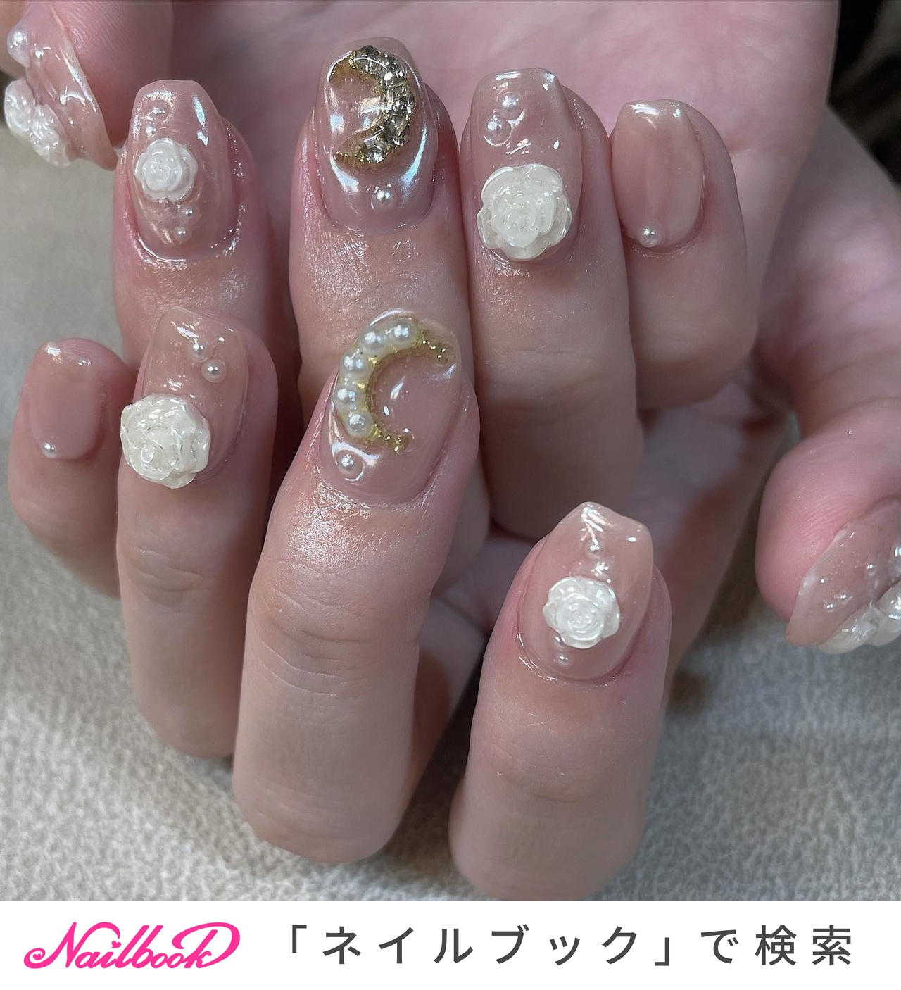 史上最も激安 ワンホンネイル(ワンホン/中国ネイル/中華ネイル)/#薔薇ネイルの ネイルチップ・付け爪
